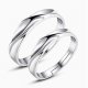 Couple rings, Silver twist round, classic, fashion silver jewelry adjustable daily