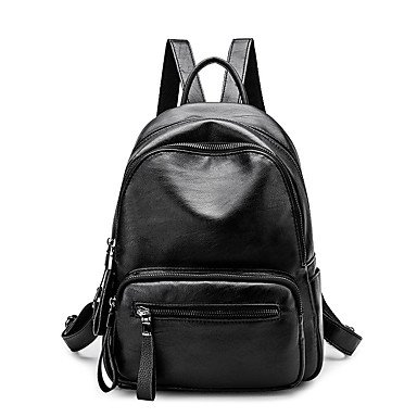 Women bag backpack zipper black