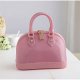 Zipper bag ladies handbag blue, pale pink, purple