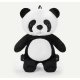 Black and white panda shaped backpack