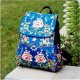 Blue rose embroidery women backpack backpack large capacity shoulder bags