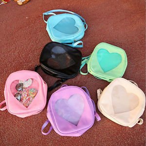 Female heart-shaped transparent bags travel backpack mountaineering bags