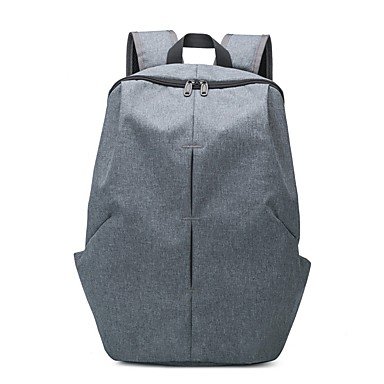 Neutral gray zipper bag Polyester Backpack