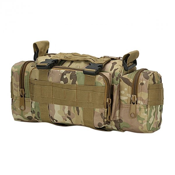 Multi-function Camouflage Outdoor Fishing Pocket Sports waterproof camera bags run tactics photography package