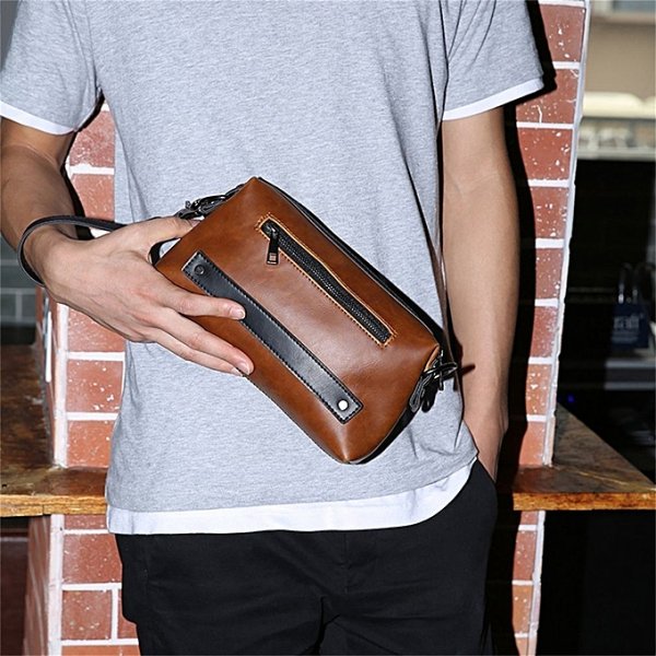 Mass man wallet card holder wallet clutch bag zipper