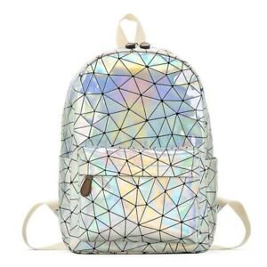 Women laser backpack bag boys and girls