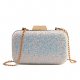 Women's Flash PU evening bag blush pink / gold / blue