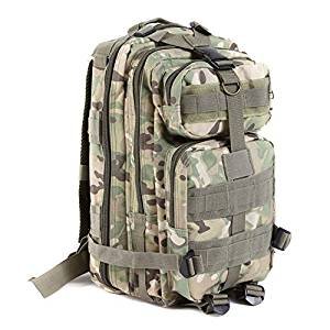 34L Outdoor Military Tactical Backpack Rucksacks Sport Camping Hiking Trekking Bag Camo Color Climbing Equipment--CP Camo