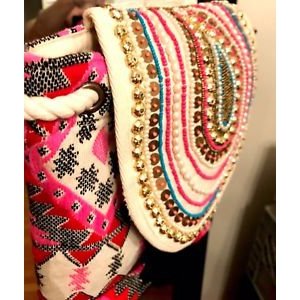 Chic beaded backpack