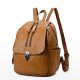 Casual woman retro backpack soft touch sediment sacking