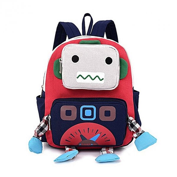 UJ Cute Robot Cartoon Shape Children Backpack School Bag