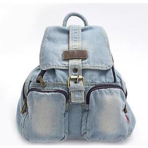 Vintage jeans denim backpack bags travel backpack shoulder bag