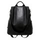 Women black backpack