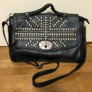 Skull Rivet black shoulder backpack