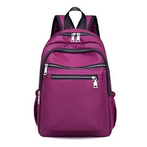 Women Multilayer zipper pocket backpack