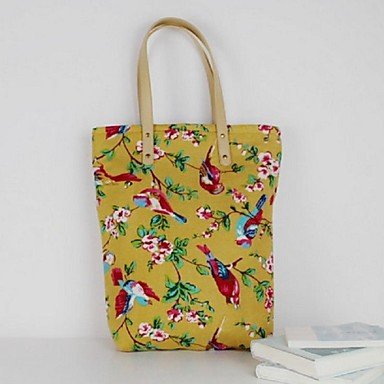 Handbag canvas handbag printing yellow