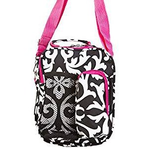 Damask print backpack cross-body photography