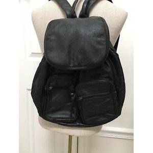 Black pebbles backpack schoolbag