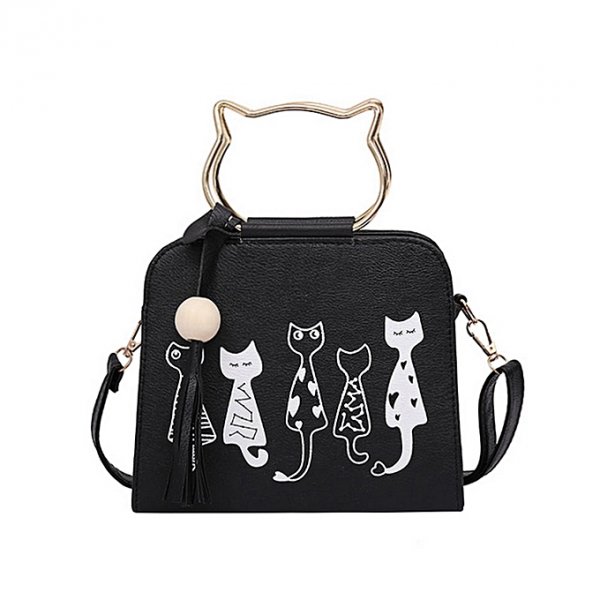 Bag lady cat handbag trend shoulder diagonal handbags