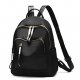 Women bag backpack zipper gold, silver