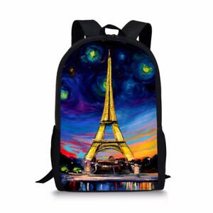 Women Men backpack schoolbag