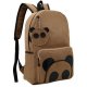 Suede female students backpack school bag