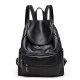 Women Bags  Backpack Zipper Black