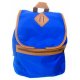 Blue and brown medium-sized backpack