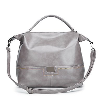 Women handbag bag zipper dark gray, light gray, brown