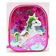 Castle Unicorn girls backpack schoolbag 3D Magic Rainbow Tourism