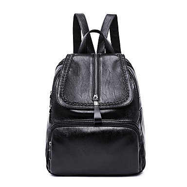 Women Bags  Backpack Zipper Black