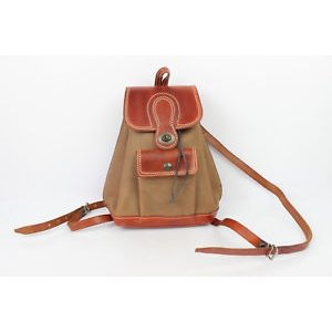 Retro brown leather satchel