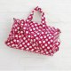 Red mottled canvas sports bag swimming