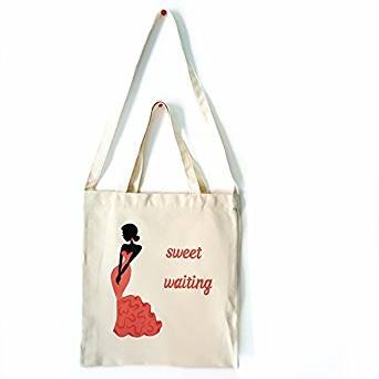 Sweet woman canvas handbag shoulder bag