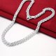 Hollow out chain necklace, simple, basic silver jewelry necklace 50 cm daily work