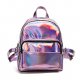 Backpack purple solid neutral, silver