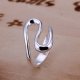 Female rings, Silver, classic silver wedding party, casual adjustable