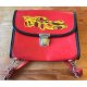 Red retro backpack fashion backpack