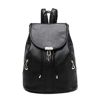 Women bag backpack zipper black