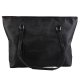 Large capacity women fashion casual leather hobo handbag black shoulder bag