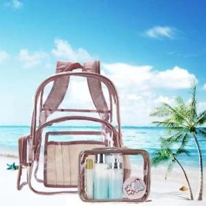 Backpack transparent multi-pocket backpack