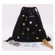 Women Drawstring beam port backpack shopping bag travel bag