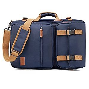 Convertible Briefcase Backpack Messenger Bag Shoulder Bag Laptop Case Business Briefcase Travel Rucksack Multi-Functional Handba