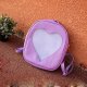 Creative summer transparent love heart-shaped candy backpack school backpack handbag