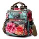 Messenger style backpack bag backpack outdoor flower pattern