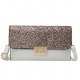 Women's Sequins/Sequins PU (Polyurethane) / PU Crossbody Colorblock Black/Brown/White/Autumn; Winter