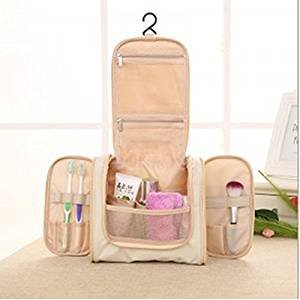 Washing Bag Travel Wash Bag Outdoor Waterproof Wash Bag Travel Bag（Beige）