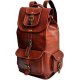 Leisure travel soft brown Messenger Backpack