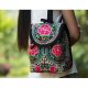 Female mini backpack embroidered bag backpack schoolbag travel bag