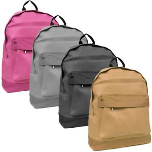 Neutral fashion girl backpack schoolbag college sports bag